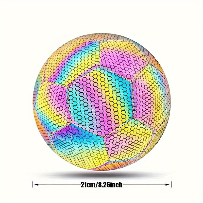 Reflective Soccer Ball Standard Size 4 5 Luminous Football