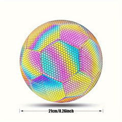 Reflective Soccer Ball Standard Size 4 5 Luminous Football