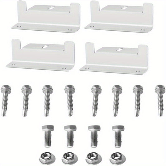 4pcs Outdoor RV Solar Bracket Aluminum Alloy Solar Panel Mounting Block