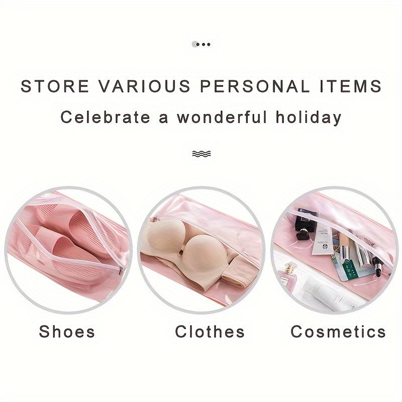 2pcs Portable Shoe Storage Bag Waterproof Shoe Bag With Window