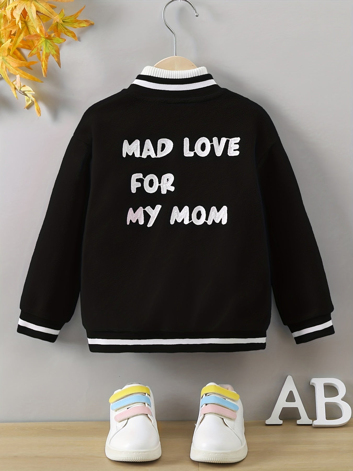 Girls Casual Fleece Varsity Jacket Warm Winter Clothes