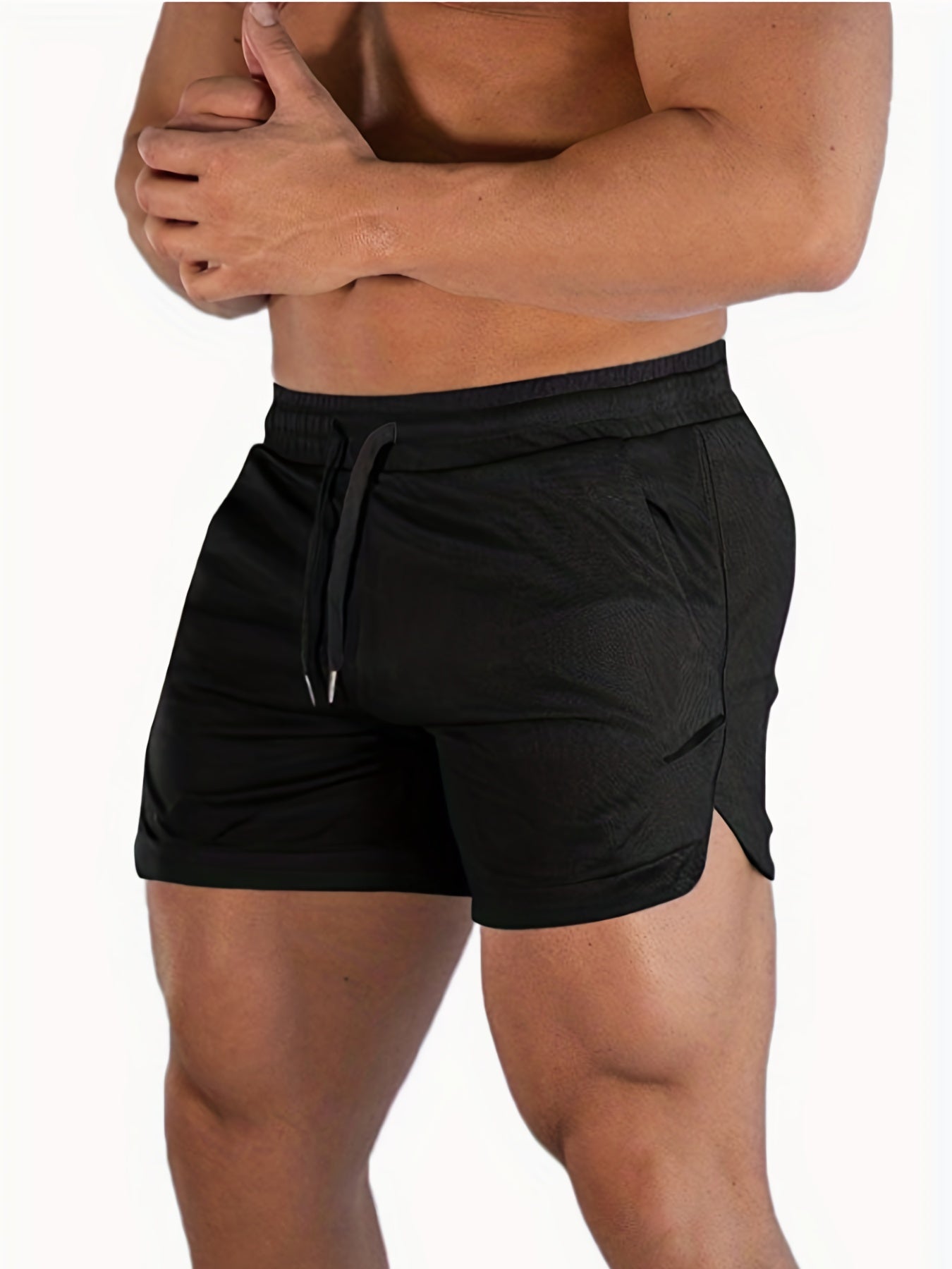 Men's Quick Dry Drawstring Sport Shorts For Outdoor Activities