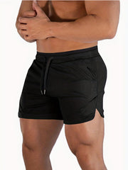 Men's Quick Dry Drawstring Sport Shorts For Outdoor Activities