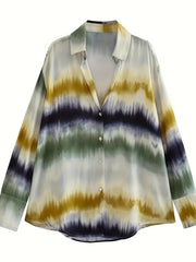 Tie Dye Long Sleeve Shirt & Drawstring Pants Set