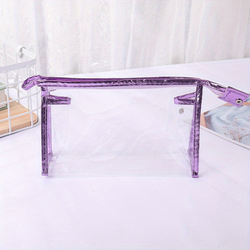 Clear Transparent Plastic PVC Makeup Storage Bag Zipper