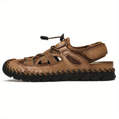 Men's Mesh Sandals Adjustable Draw String Casual Outdoor Walking Shoes
