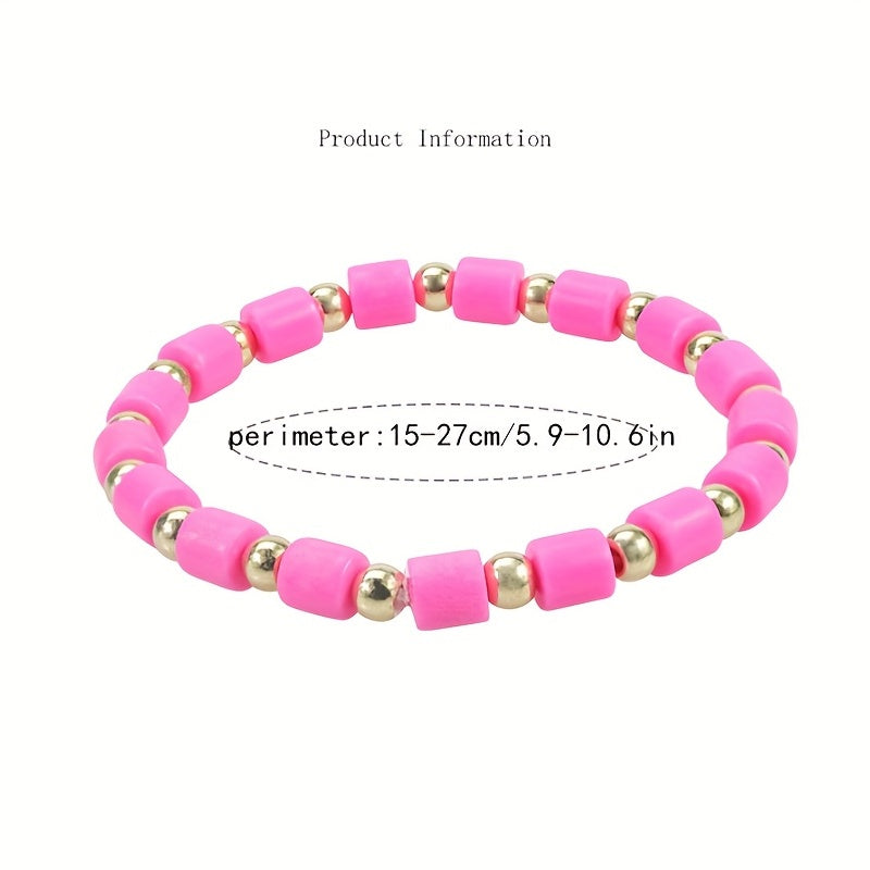 Boho Layering Bracelet Stretch Beaded Wristband