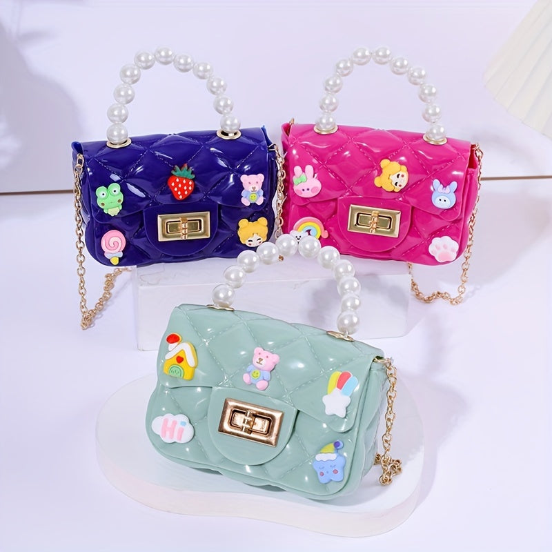 Cartoon PVC Handbag Coin Purse Crossbody Bag Messenger Bag
