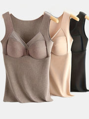 3pcs Contrast Mesh Tank Tops V Neck Slim Fit Thermal Top