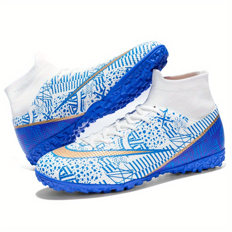 Boys' Pro Football Boots Spiked Anti Skid Breathable Outdoor Training