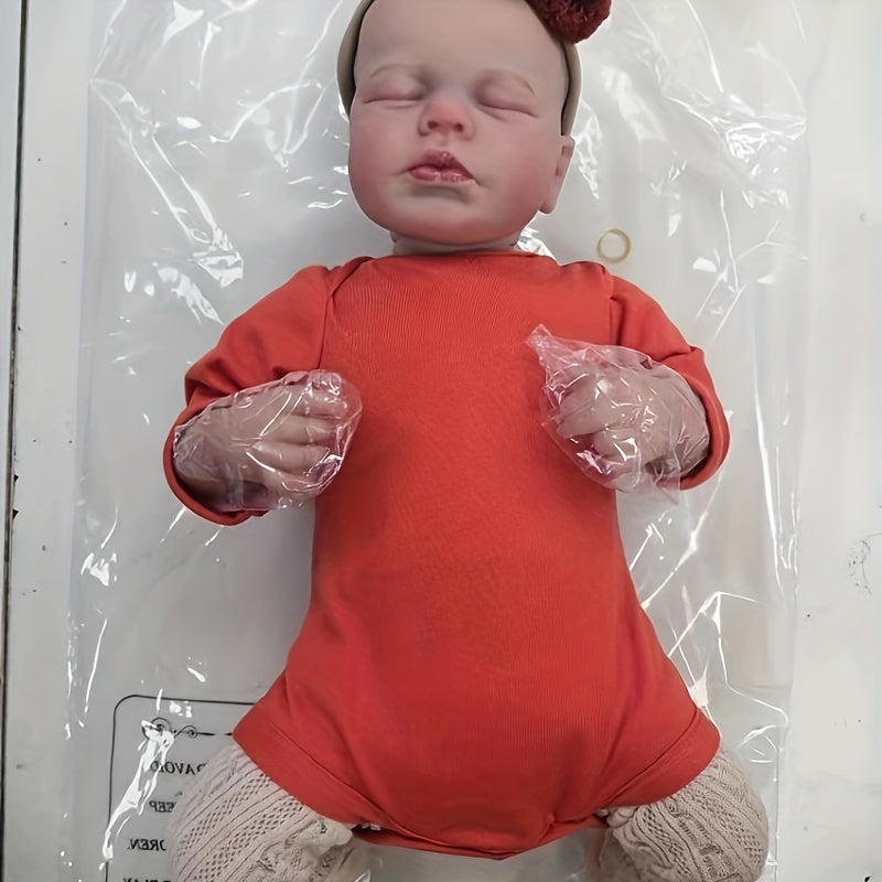 19-Inch Simulative Doll Soft Cloth Body Hand-Painted Hair Collectible Art Doll