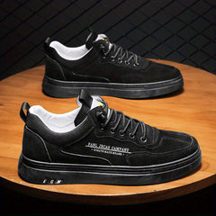 Men's Letters Print Lace-up Sneakers Skate Shoes