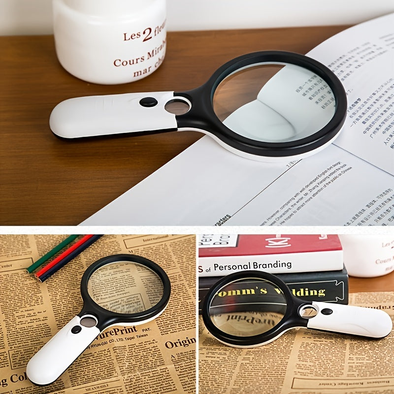 HD Magnifying Glass For Elderly Reading Scientific Observation Jewelry Appraisal