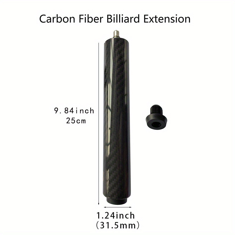 Carbon Fiber Extension Cue for 51mm & 180mm Pool Cues