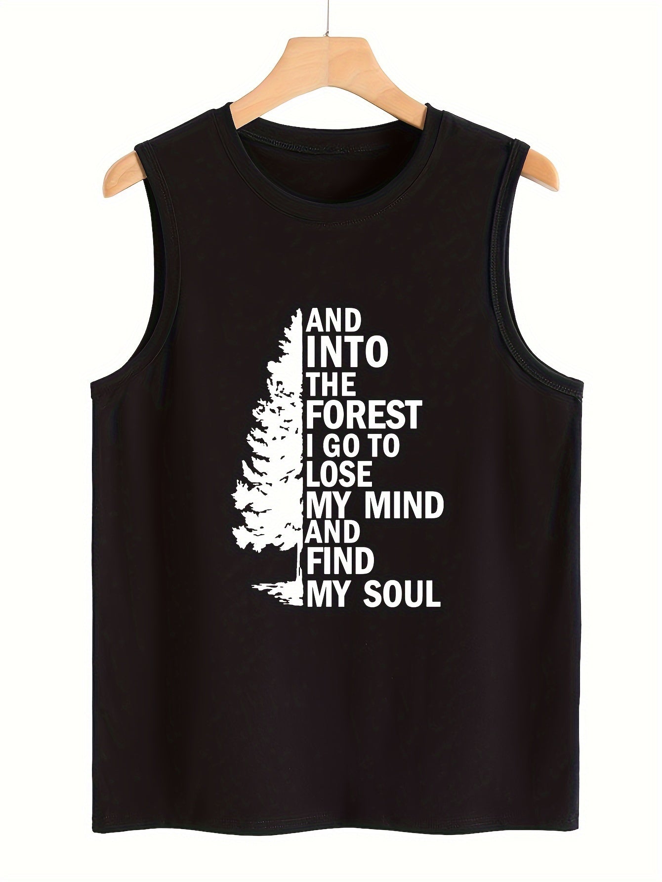 Abstract Tree Pattern Stretchy Sports Vest Sleeveless Casual Top