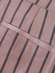 Men's Striped Dress Pants - Semi-Formal Stretch Woven Pants