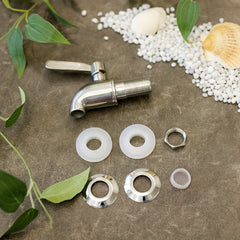 Stainless Steel Beverage Dispenser Replacement Faucet w/ Anti Clogging Cover