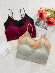 4pcs Wireless Bras Stretch Intimates Women's Lingerie