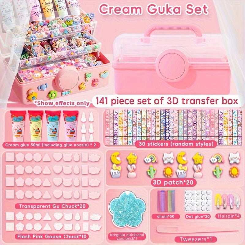 Guka Large Sticker Set Girl Toy Plate Cartoon Fire Pai