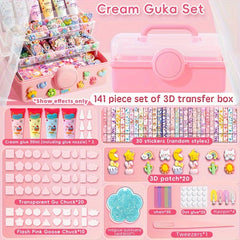 Guka Large Sticker Set Girl Toy Plate Cartoon Fire Pai