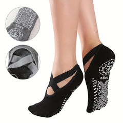 Non slip Yoga Socks Breathable Solid Color Indoor Fitness Pilates Training
