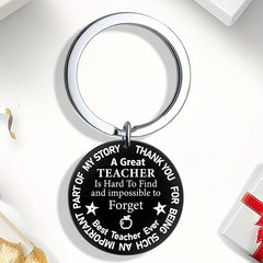 Teacher's Keychain For Men - Great Teacher Acrylic Keychain Gift