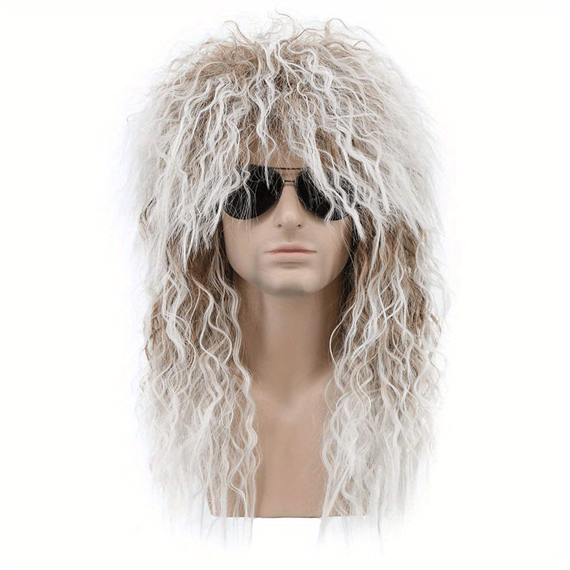 Men's Long Curly Hair Wigs for Dressing Up