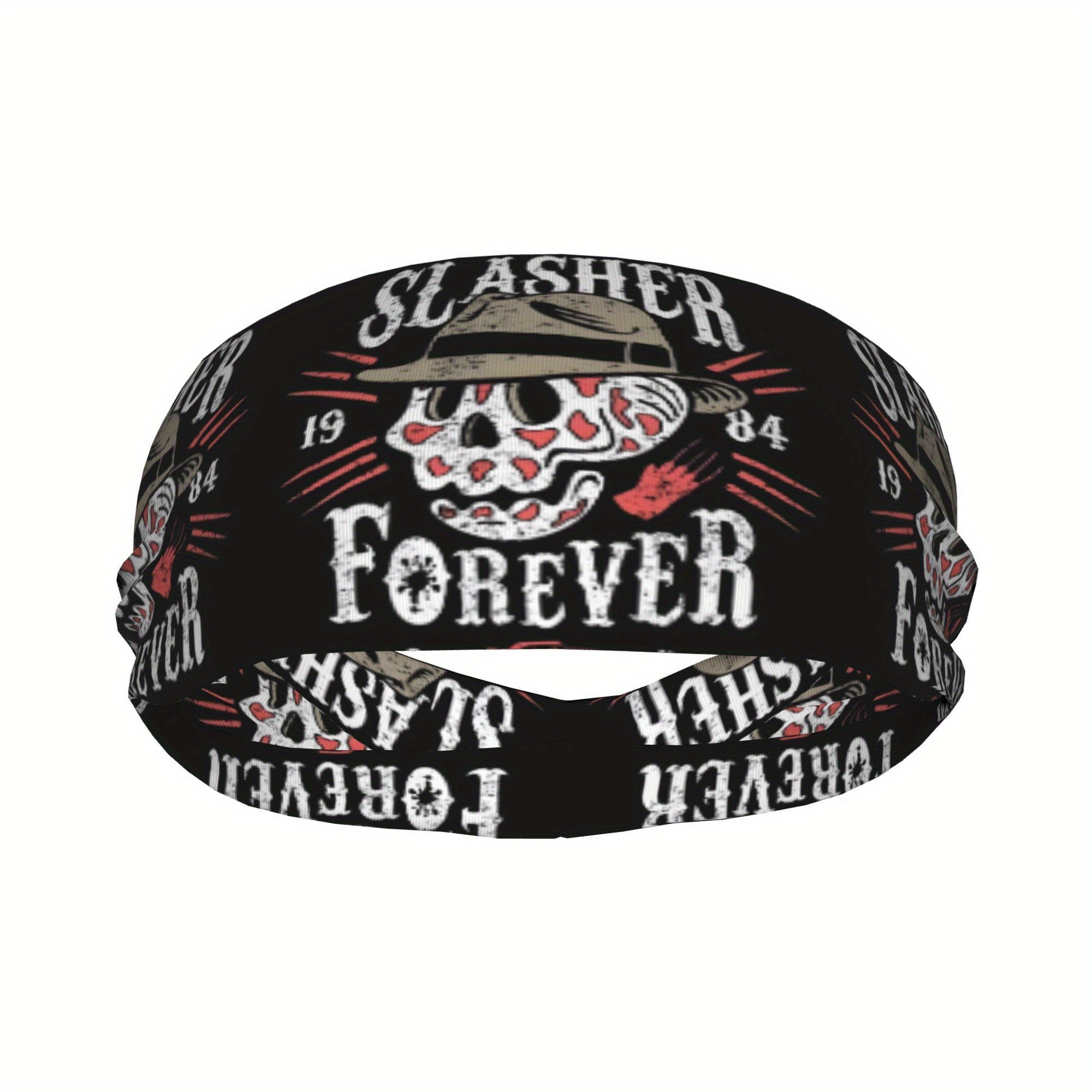 Retro Slasher Forever Unisex Sports Headband Sweat Wicking Stretchy & Breathable
