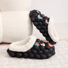 Boys Cartoon Fleece House Shoes - Cozy Non Slip Indoor Shoes