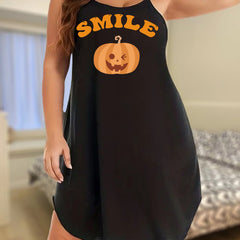 Pumpkin Print Sleep Dress
