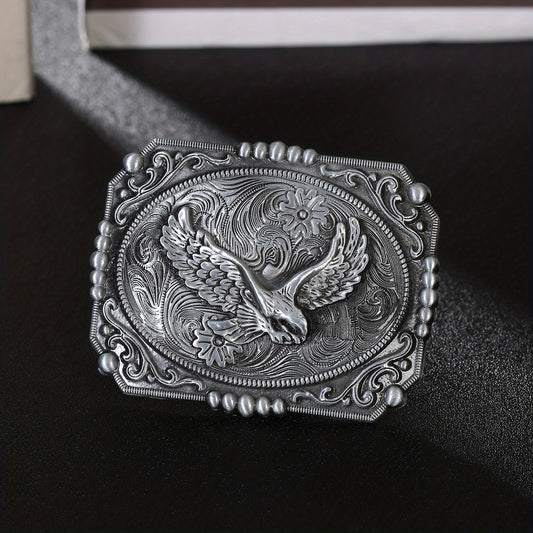 Western Cowboy Belt Buckle Eagle Carved Novelty Belt Accessories
