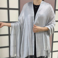 Glitter Tassel Shawl Cape Bridal Wedding Wrap
