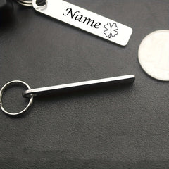 Personalized Men's Key Chain Stainless Steel Car Key Holder