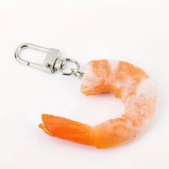 Simulated Shrimp Keychain Creative Seafood Car Key Pendant