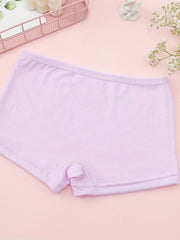 10pcs Toddler Girls Cat & Polka Dot Shortie Brief Underwear