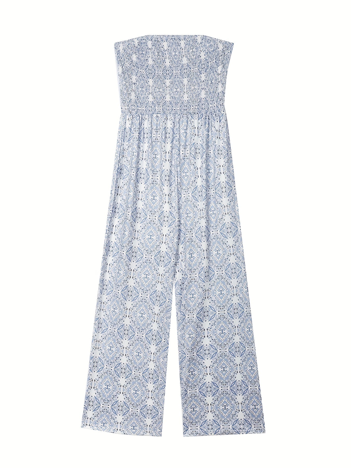 Boho Floral Wide Leg Jumpsuit