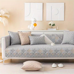 Jacquard Geometric Sofa Cover Non-Slip Washable Durable Furniture Protector