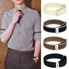 Men's Shortening Magic Cuff Retro Shirt Anti-Slip Rings