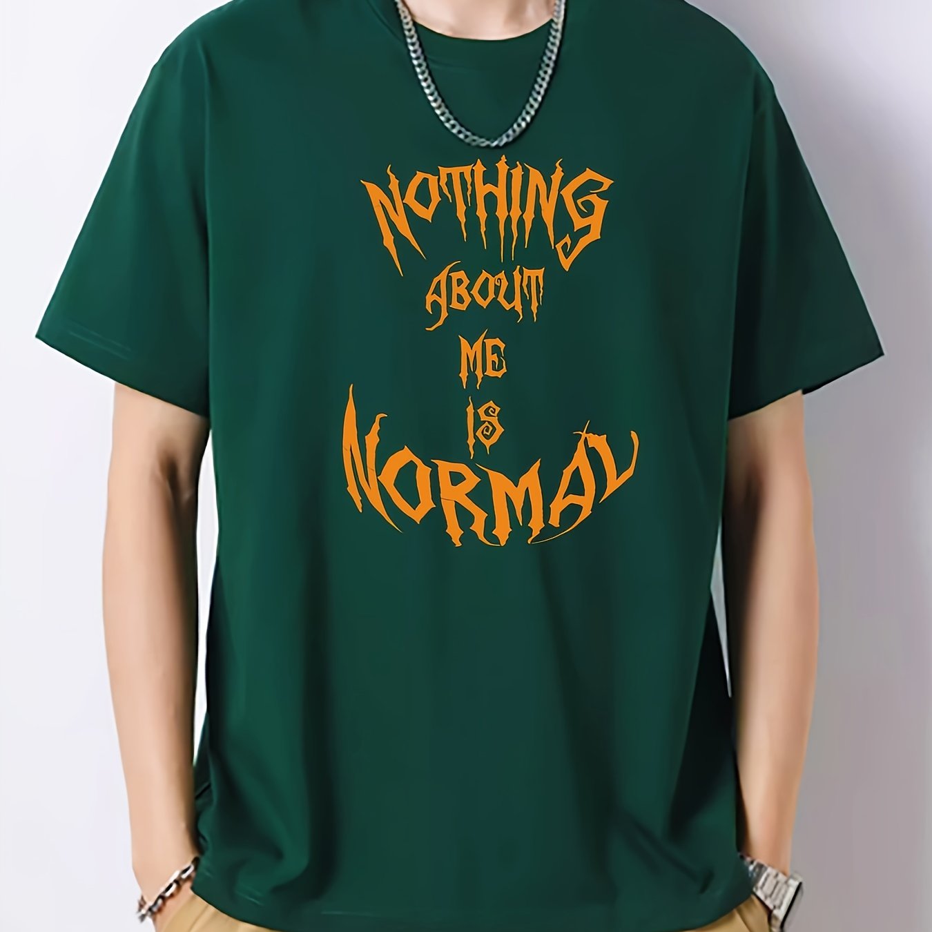 Men's Slim Fit T-shirt Print Top Spring Summer Holiday