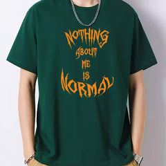 Men's Slim Fit T-shirt Print Top Spring Summer Holiday