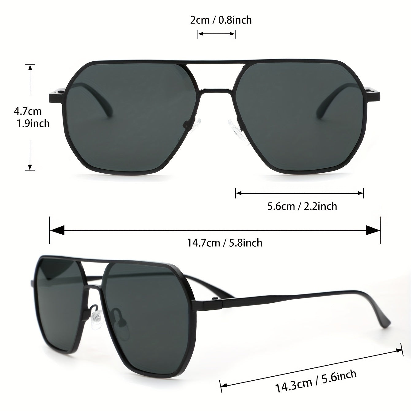 Men's Aviator Metal Sunglasses UV Protection