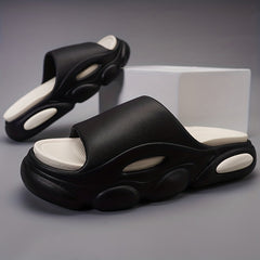 Men's Non Slip Platform Slides Soft Sole Cloud Slides for Indoor Outdoor Beach