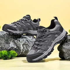 Men's Mesh Lace Up Hiking Sneakers Non Slip Outdoor Shoes