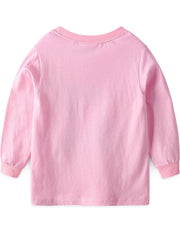 Girls Unicorn Print Pajamas Long Sleeve Top & Pants Set