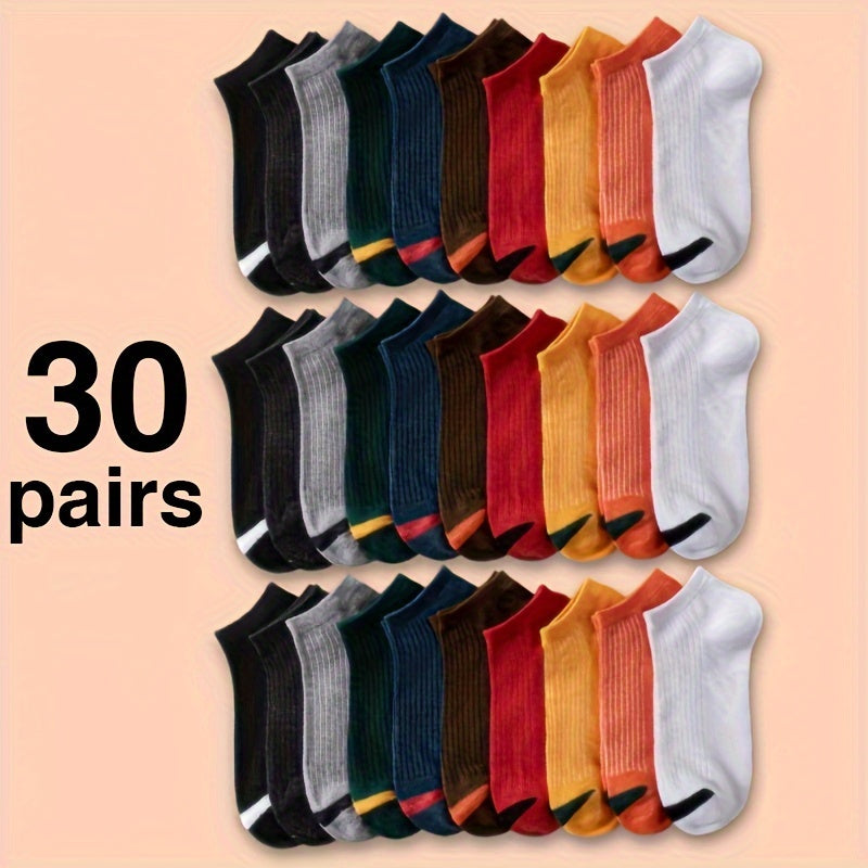 10 20 30 Pairs Ankle Sports Socks Soft & Lightweight Women's Stockings