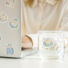 Set of 45 Cute Animal Stickers for DIY Notebook Decor