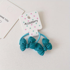 Bow Hair Ties Hair Bands Set Gift For Baby Girls