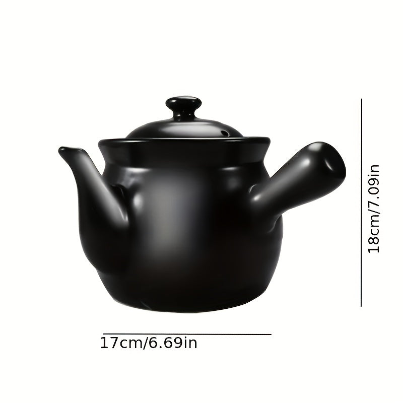 1pc Health Decoction Skillet Steam Stew Pot Ceramic Chinese Medicine Pot