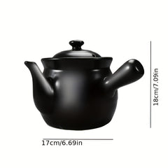 1pc Health Decoction Skillet Steam Stew Pot Ceramic Chinese Medicine Pot