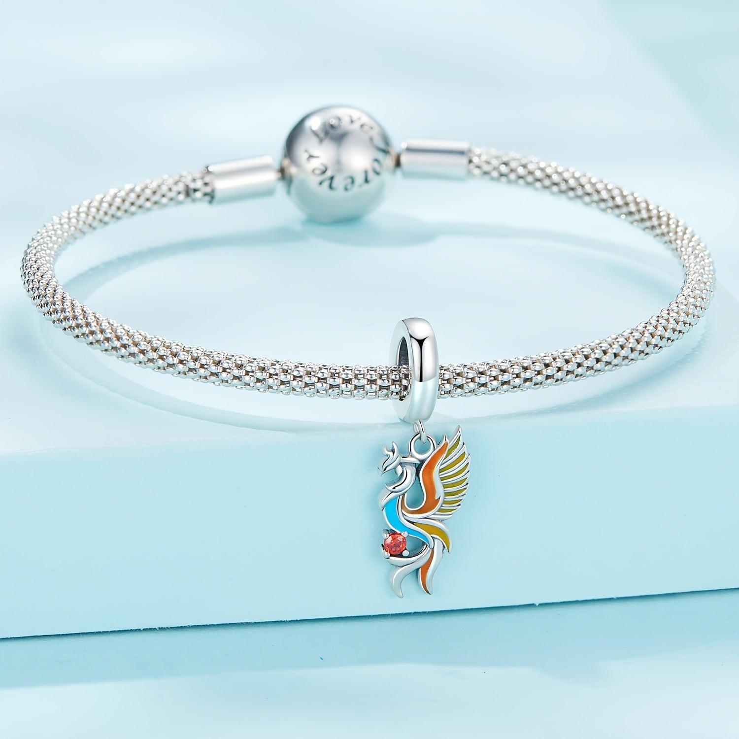 Sterling Silver S925 Phoenix Bracelet Pendant